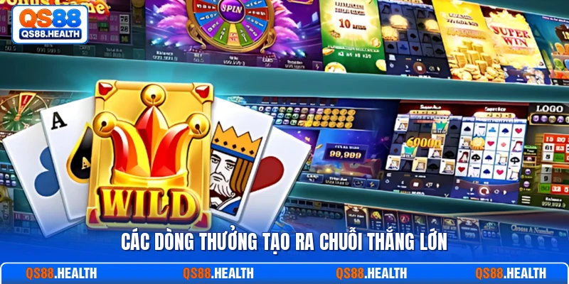 Các dòng thưởng tạo ra chuỗi thắng lớn
