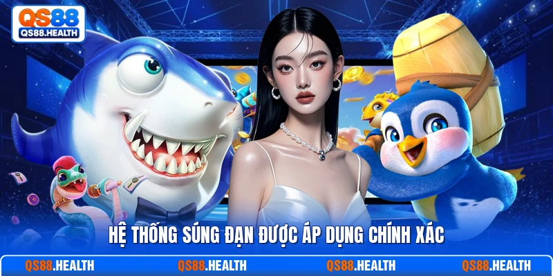 Hệ thống súng đạn được áp dụng chính xác