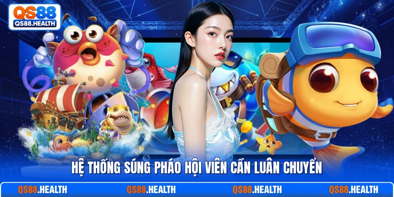 Hệ thống súng pháo hội viên cần luân chuyển
